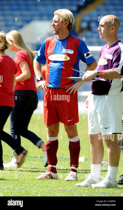 Simon Jordan, owner of Crystal Palace Football Club, 'Soccer Six' annual charity football ...