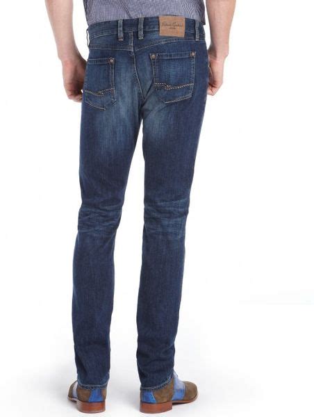 Robert Graham Indigo Stretch Denim 'upside Down - Slim Jim' Jeans in ...