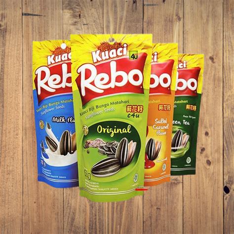 Kuaci Rebo Original, Milk, Green tea, Salted Caramel Kwaci Kwatji Guazi ...