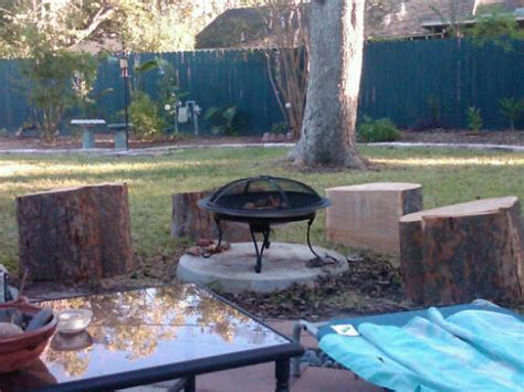 New fire pit | Complete with new stump benches! | Luz | Flickr