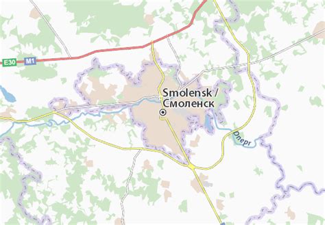 Map of Smolensk - Michelin Smolensk map - ViaMichelin