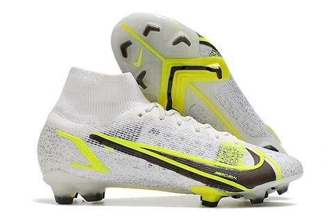 Nike Superfly 8 Elite FG grey and yellow football boots