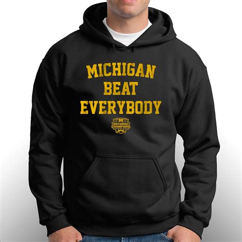 Michigan Football Michigan Beat Everybody National Champs Shirt - Shibtee Clothing