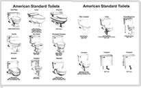 American Standard Genuine Replacement Toilet Parts