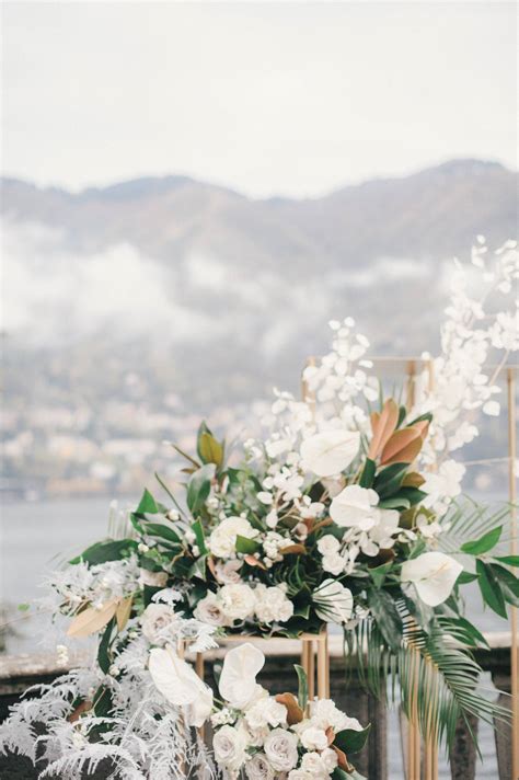 Chic fashion-forward wedding inspiration at a Lake Como Villa | Lake Como Wedding Inspiration ...