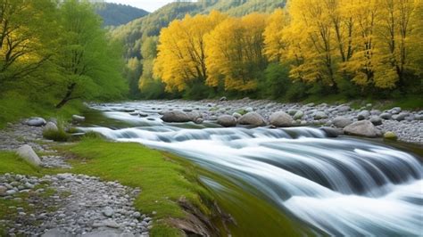 Premium AI Image | Loisach river near Kochelsee lake in Schlehdorf Germany