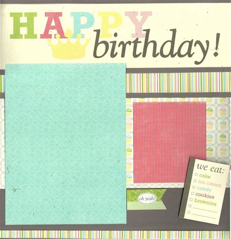 Happy Birthday 2 page Scrapbooking Layout Kit | Etsy | Happy 2nd birthday, Happy birthday ...