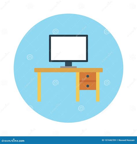 Table flat vector icon stock vector. Illustration of desktop - 157446709