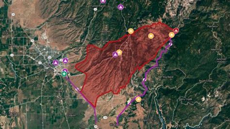 Camp Fire California Map - Osaka On A Map