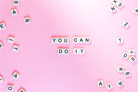 You Can Do It Wallpaper 4K, Pink background