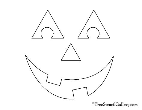 Jack-O-Lantern Face 26 | Free Stencil Gallery