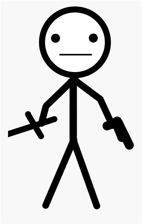 Happy Man Png -stick Man Png, Transparent Png - Stickman Can T Fight Pv , Free Transparent ...