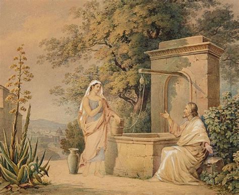 Christ and the Samaritan Woman Painting by Friedrich Wilhelm | Fine Art ...