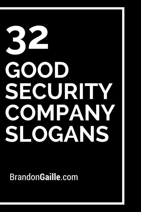 Security Companys: Security Company Slogans