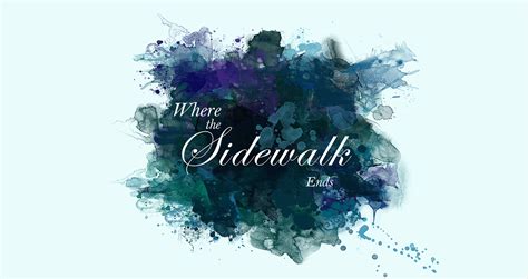 Where the sidewalk ends web design on Behance