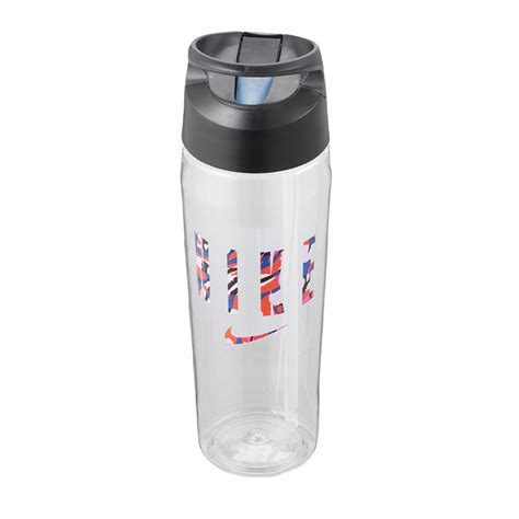 Nike Hypercharge Straw Water Bottle - Clear/Pink/Multi | The Running Outlet