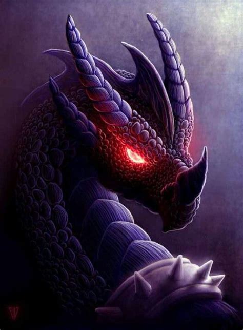 Purple Demon Dragon | Dark art | Pinterest | Dragon, Demons and Purple