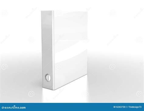 White folder stock illustration. Illustration of binder - 6243730