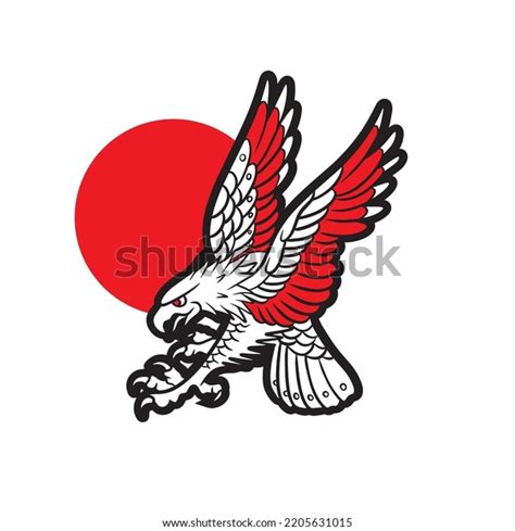 Flying Eagle Vector Emblem Stock Vector (Royalty Free) 2205631015 | Shutterstock