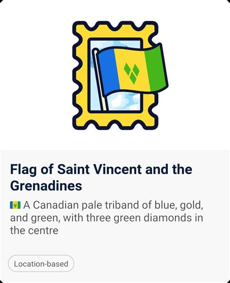 NEW -- flag of Saint Vincent and the Grenadines is available until 26 October : r/SLOWLYapp