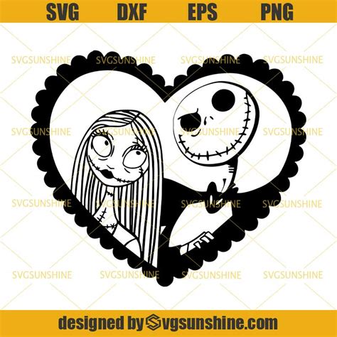 Jack And Sally SVG, Jack Skellington SVG, Sally SVG, Nightmare Before Christmas SVG, Halloween ...