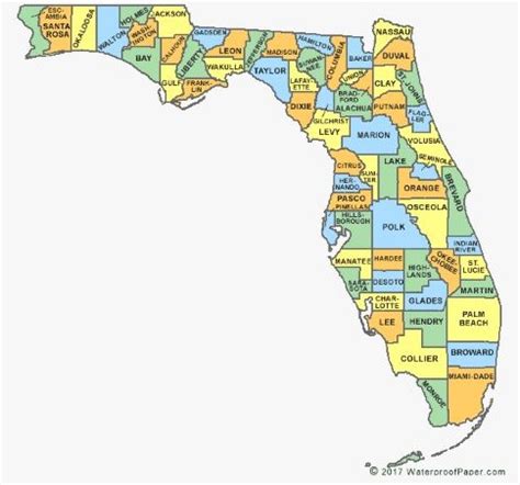 Florida Fishing Map - Florida Fishing Spots by County