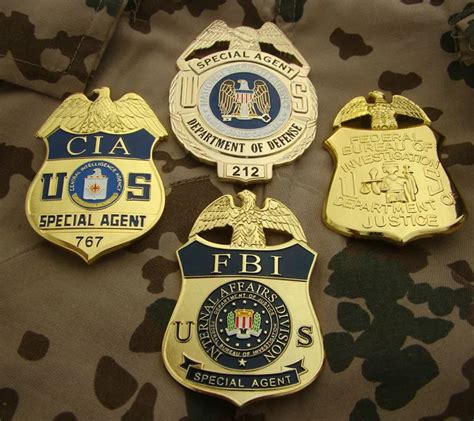 United States FBI Metal Badge Police Special Agent Officer Badges Police Detective Shirt Lapel ...