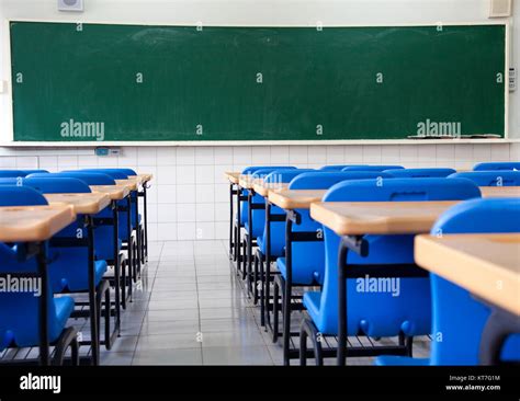 Empty classroom of school Stock Photo - Alamy