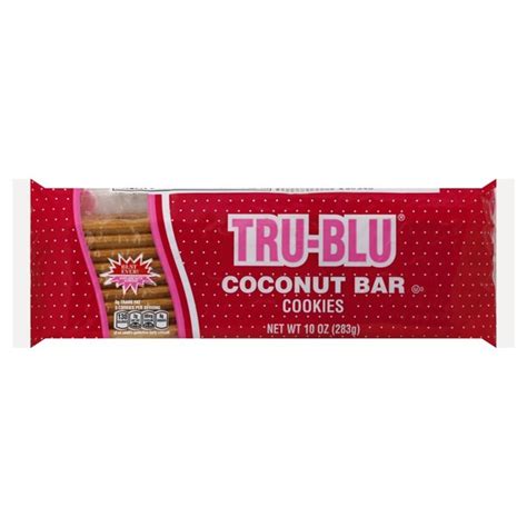 Tru Blu Cookies, Coconut Bar (10 oz) - Instacart