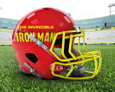 Team Marvel Classic's: Iron Man Football Helmet by RobertoJOEL1307 on DeviantArt