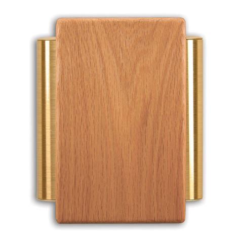 Heath Zenith Wired Door Chime With Solid Oak Cover And Satin Brass ...