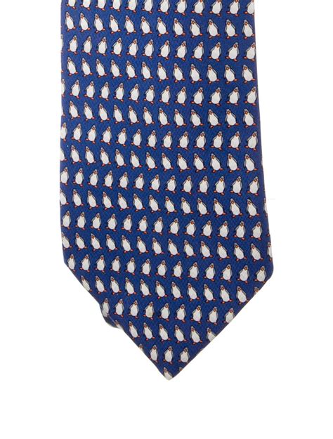 Hermès Silk Pattern Tie - Blue Ties, Suiting Accessories - HER592565 ...