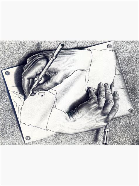 "M.C. Escher - Drawing Hands" Poster for Sale by Lolc | Redbubble