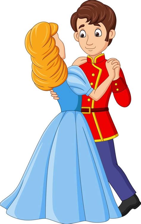 Cartoon prince and princess dancing 6605438 Vector Art at Vecteezy