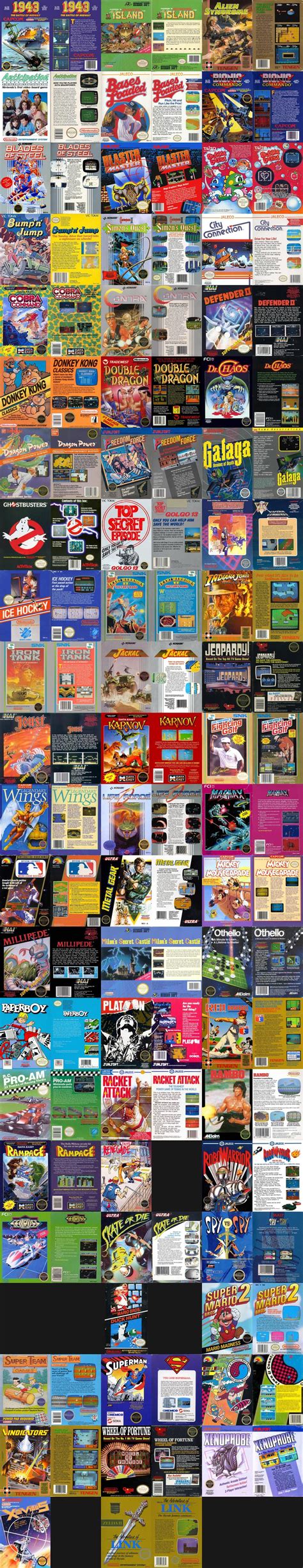 NES Games by Year | Nes games, Retro video games, Arcade video games