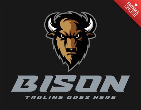 Bison Head Logo Design Template | Free Design Template