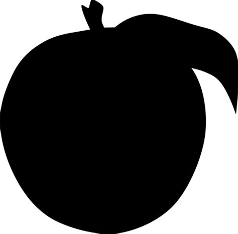SVG > food edible peach fruit - Free SVG Image & Icon. | SVG Silh