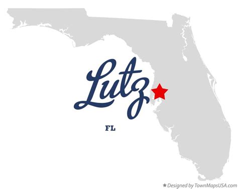 Map of Lutz, FL, Florida