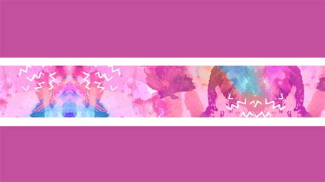 Girly YouTube Banner Template