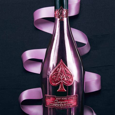 Ace of Spades Champagne // Rosé Brut + Velvet Bag // 750ml - Armand de Brignac Ace of Spades ...