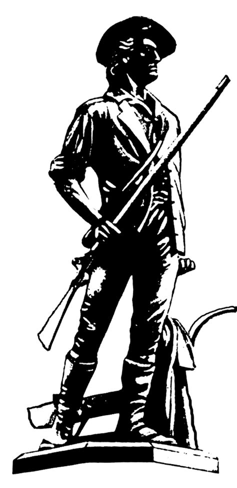 Minuteman statue clipart - Clipground