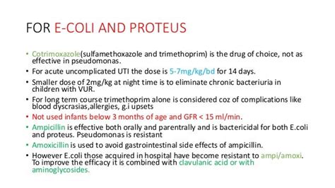 Choice of antibiotics Urinary Tract Infection