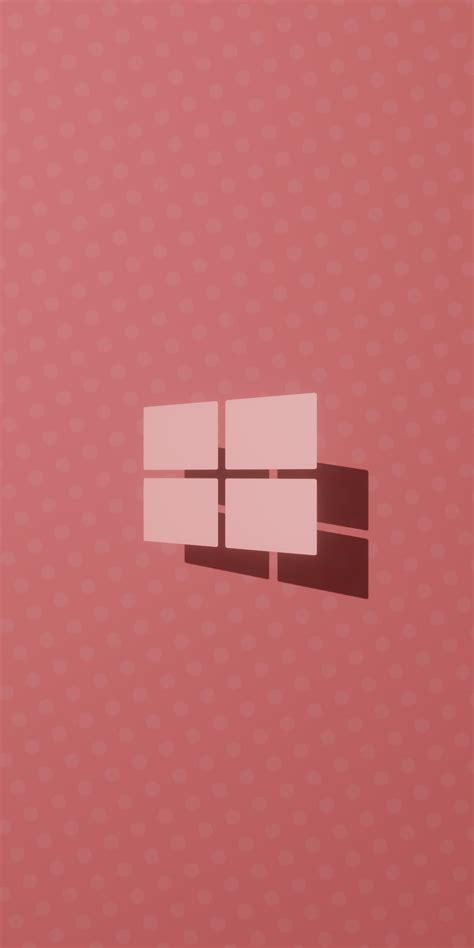 1080x2160 Windows 10 Logo Pink 4k One Plus 5T,Honor 7x,Honor view 10,Lg Q6 HD 4k Wallpapers ...