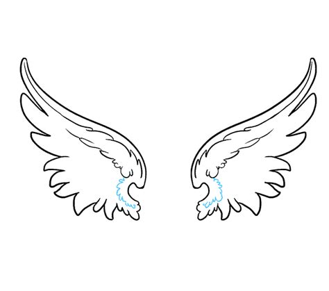 How to Draw Angel Wings: Easy Step-by-Step Angel Wings Drawing Tutorial ...