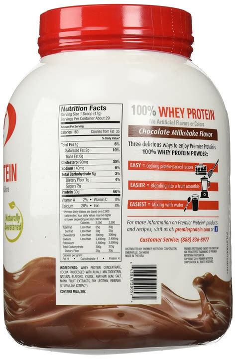 Premier Protein Nutrition Label - Juleteagyd