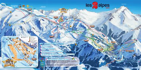 Discovering The Thrills Of Les Deux Alpes Piste Map - 2023 Calendar Printable