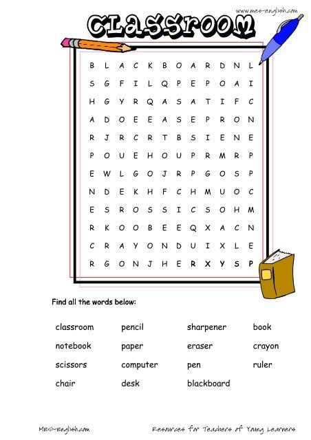 MES-English.com - worksheets - classroom