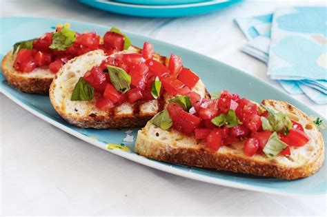 Tomato And Basil Bruschetta Recipe - Taste.com.au