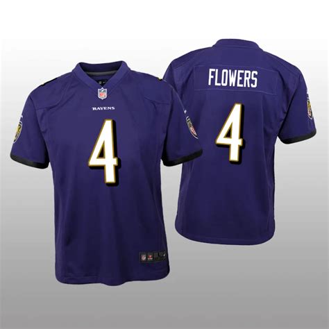 Baltimore Ravens Zay Flowers Purple Jersey Game – Youth – KatinatSports Store