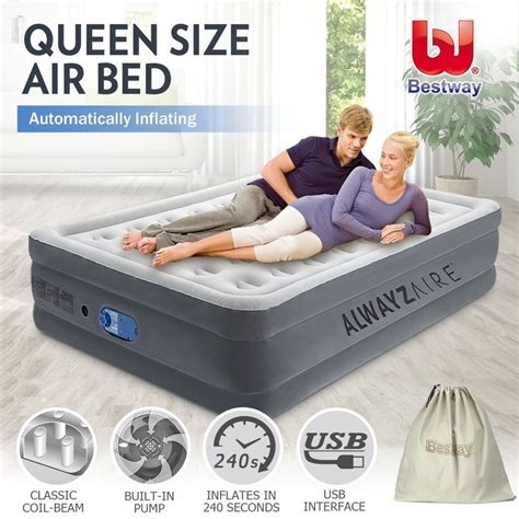 Bestway Alwayzaire Mattress Electric Air Pump Bed Queen Size – Hanaposy